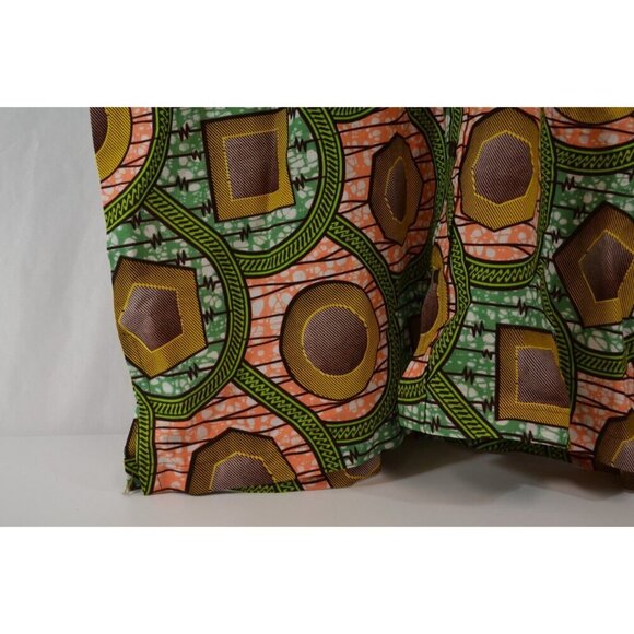 Vintage Handmade Loud Pattern Button Shirt Island Tiki Scale Geometric BIG TALL - Picture 2 of 10